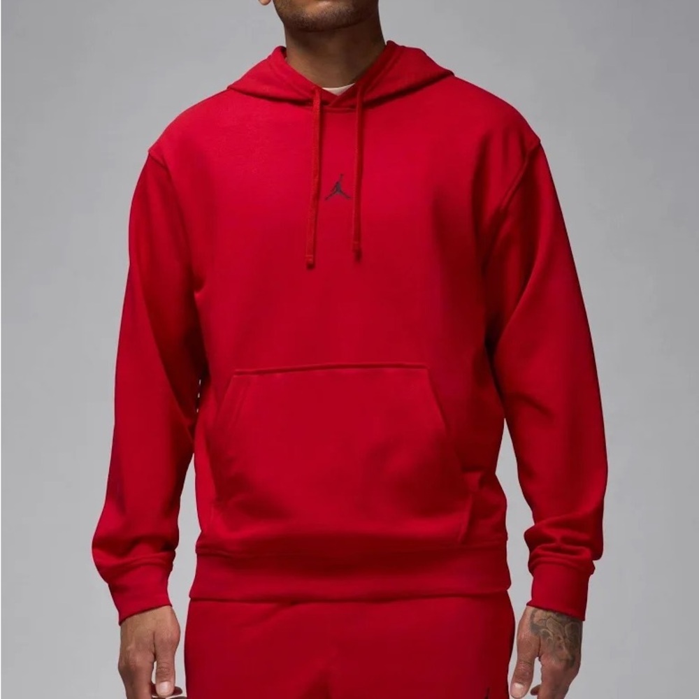 Jordan Sport Crossover Men's Dri-FIT Fleece Pullover Hoodie Gym Red Size Small